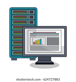 laptop icon technology digital isolated