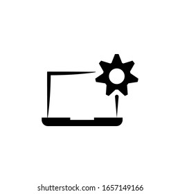 Laptop icon template. Vector illustration  