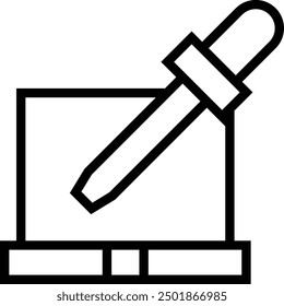 icono de portátil. Diseño de estilo lineal delgado aislado sobre fondo blanco