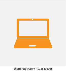 Laptop Icon in trendy flat style isolated on grey background. Computer symbol for your web site design, logo, app, UI. Vector illustration, EPS10.