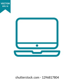 laptop icon in trendy flat style 