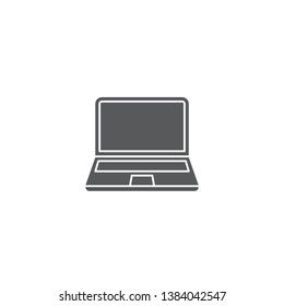 Laptop Icon in trendy flat style isolated on white background.