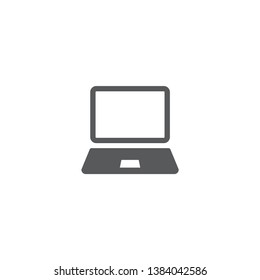 Laptop Icon in trendy flat style isolated on white background.