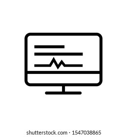 Laptop Icon in trendy flat style isolated on grey background. Computer symbol for your web site design, logo, app, UI. Vector illustration, EPS10.