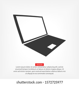 Laptop icon in trendy flat style isolated on white background. Computer symbol for your website design, logo, application. Vector иллюстратион laptop , laptop eps 10 laptop .