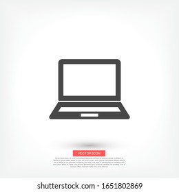 Laptop icon in trendy flat style isolated on white background. Computer symbol for your website design, logo, application. Vector иллюстратион laptop , laptop eps 10 laptop .