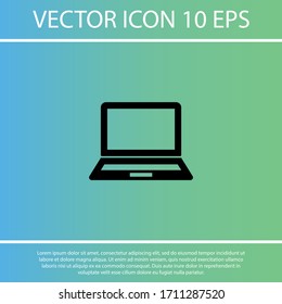 Laptop icon in trendy flat style isolated on white background. Computer symbol for your website design, logo, application. Vector иллюстратион laptop , laptop eps 10 laptop .