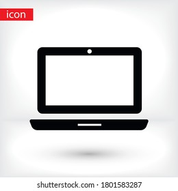 Laptop icon in trendy flat style isolated on white background. Computer symbol for your website design, logo, application. Vector иллюстратион laptop , laptop eps 10 laptop .