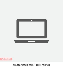 Laptop icon in trendy flat style isolated on white background. Computer symbol for your website design, logo, application. Vector иллюстратион laptop , laptop eps 10 laptop .