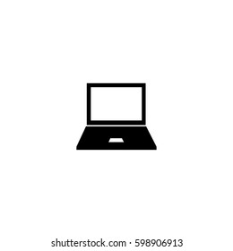 Laptop Icon in trendy flat style.