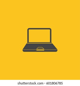 Laptop Icon in trendy flat style