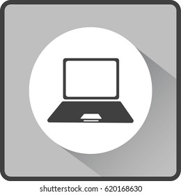 Laptop Icon in trendy flat style isolated. Computer symbol for your web site design, logo, app, UI. Vector illustration, EPS10.