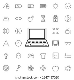 laptop icon. Universal set of web for website design and development, app development