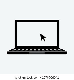 laptop icon vector