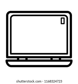 Laptop icon vector.