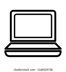 Laptop icon vector.