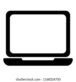 Laptop icon vector.
