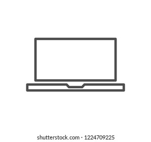 Laptop icon . Vector