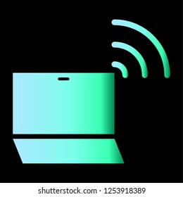 Laptop icon vector