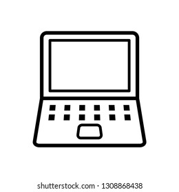 Laptop icon vector