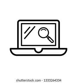 Laptop icon vector