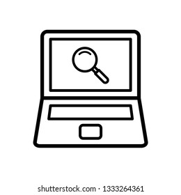 Laptop icon vector
