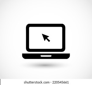 Laptop icon vector