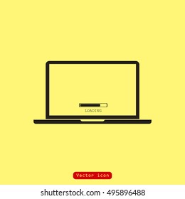 Laptop Icon Vector.