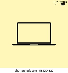 Laptop Icon Vector.