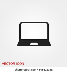 Laptop icon vector