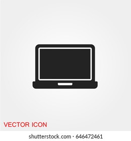 Laptop icon vector