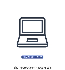 Laptop icon, Vector