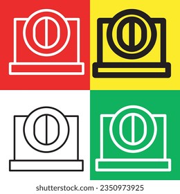 Laptop icon. Laptop vector icon from Artificial Intelligence collection. Outline style Laptop icon.