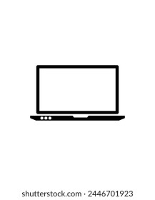 Laptop-Symbol, beste Vektorgrafik-Flat-Symbol.