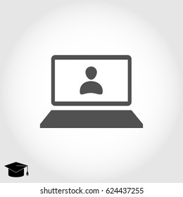laptop icon, vector best flat icon EPS 10