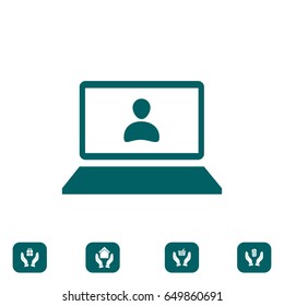laptop icon, vector best flat icon EPS 10