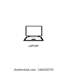 laptop icon vector black design