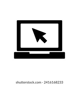 Laptop icon vector. computer icon vector