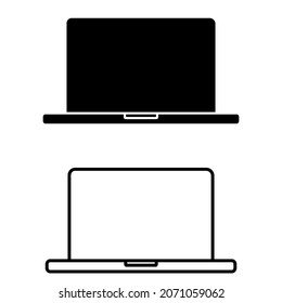 Laptop  icon vector. Computer  illustration sign. device symbol. pc logo.