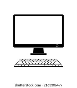 Laptop icon vector. computer illustration sign. PC symbol or logo.