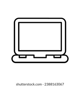 Vector de icono de portátil. Signo de ilustración de equipo. símbolo de dispositivo. logotipo de pc.
