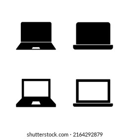 Laptop-Icon-Vektorgrafik. Computerzeichen und -zeichen