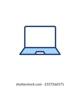 Laptop icon vector. computer sign and symbol