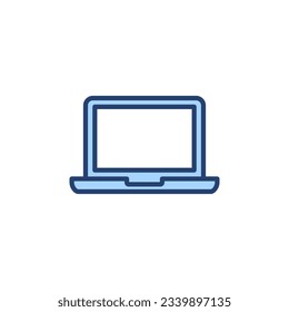 Laptop icon vector. computer sign and symbol