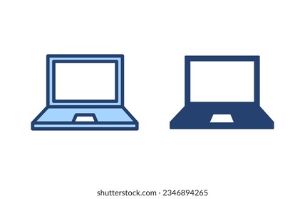 Laptop icon vector. computer sign and symbol