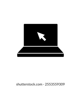 Laptop icon vector. computer sign and symbol