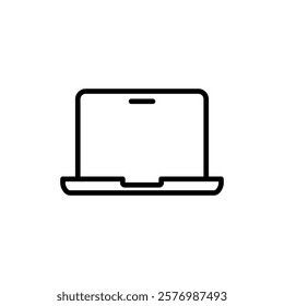 Laptop icon vector. computer sign and symbol