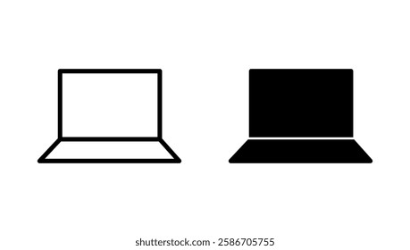 Laptop icon vector. computer sign and symbol