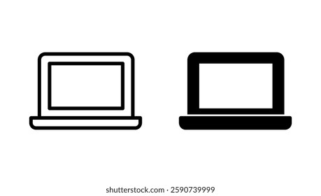Laptop icon vector. computer sign and symbol