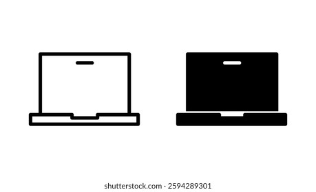 Laptop icon vector. computer sign and symbol